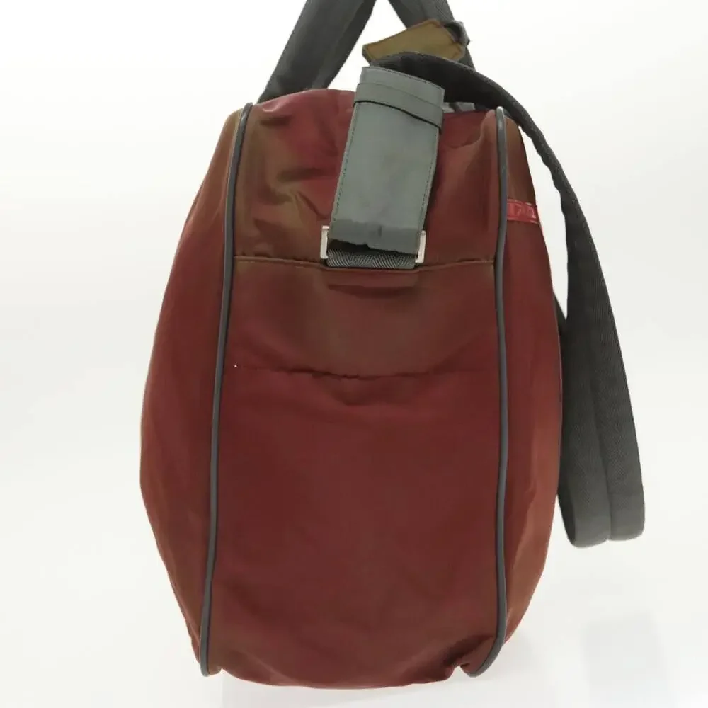 PRADA Sports Boston Bag Nylon Red